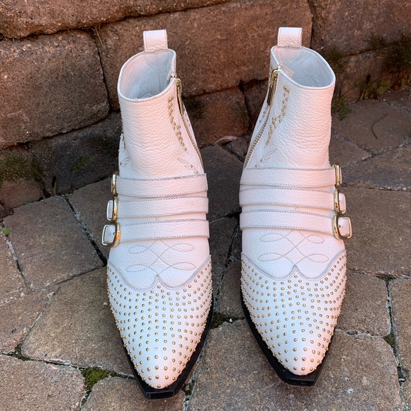 Anine Bing White Penny Boots, Sz 39 EU, 8 US - Picture 2 of 10